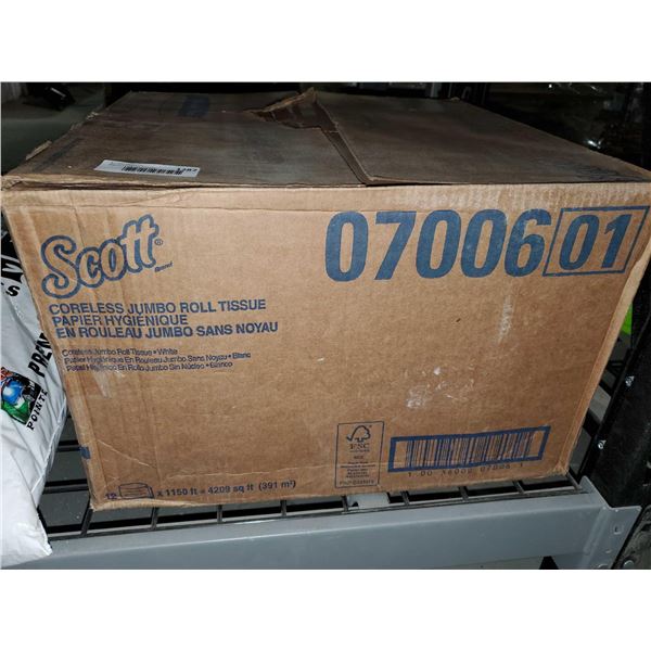Scott Bathroom Tissue Coreless Jumbo Rolls 12x1150ft