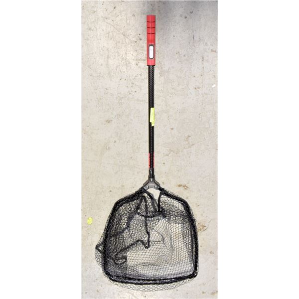 BUBBA FISH LANDING NET, NO EXTENSION, BLACK & RED