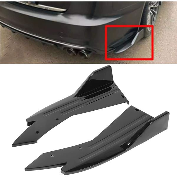 NEW WINSHIDEN 2PCS UNIVERSAL REAR BUMPER SPLITTER