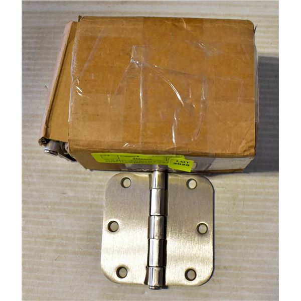 NEW REPACKAGED 10 PACK OF 3.5" STEEL DOOR HINGES