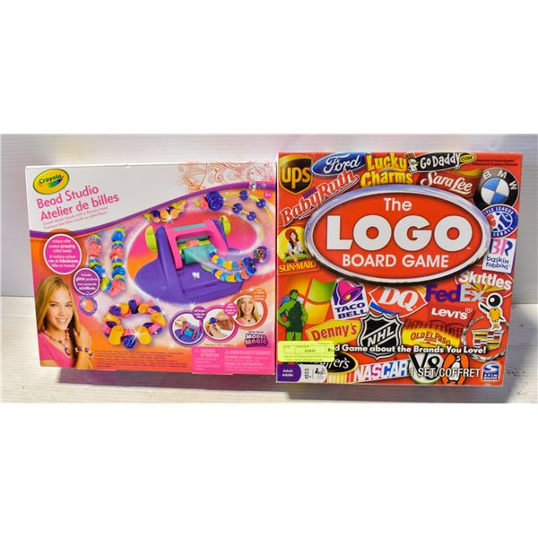 BEAD STUDIO SOLD WITH SEALED  THE LOGO  BOARD GAME