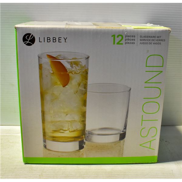 LIBBEY 11PC GLASSWARE SET 5 X 16OZ & 6 X 11OZ