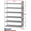 NEW SIMPLE HOUSEWARES 6 TIER GREY SHOE STORAGE