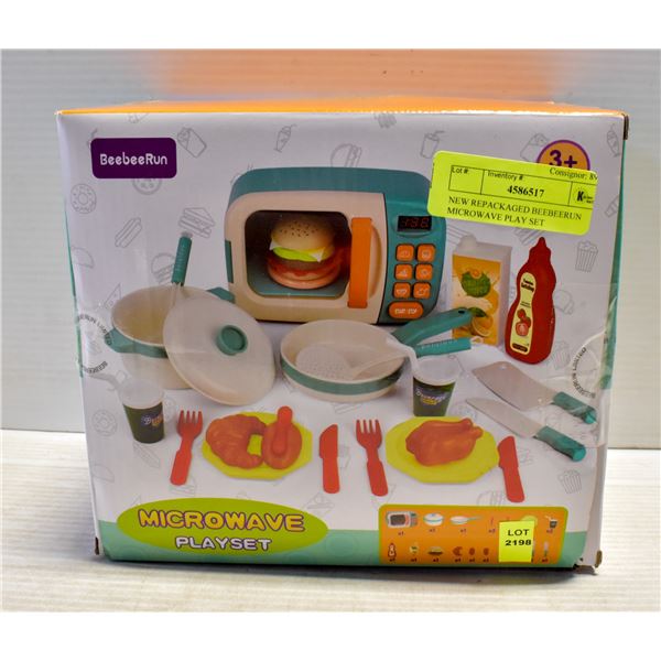 NEW REPACKAGED BEEBEERUN MICROWAVE PLAY SET