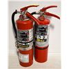 Image 1 : LOT OF 2  5-7LBS CHARGED FIRE EXTINGUISHERS