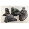 Image 1 : SET OF 4 SOAPSTONE SCULPTURERS