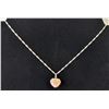 Image 1 : GOLD TONE HEART SHAPED PENDANT NECKLACE