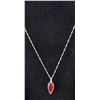 Image 1 : NECKLACE PENDANT DROP CHAIN SILVER TONE JEWELRY