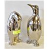 Image 1 : PAIR OF SILVER TONE PENGUINS