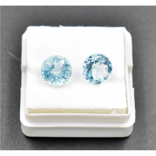 #218-NATUTAL SKY BLUE TOPAZ GEMSTONE 8MM/4.60CT