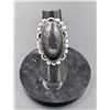 Image 1 : #74-NATURAL BLACK OBSIDIAN RING SIZE 5.5