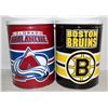 Image 1 : 2 NHL COLLECTOR TINS BRUINS AND AVALANCHE