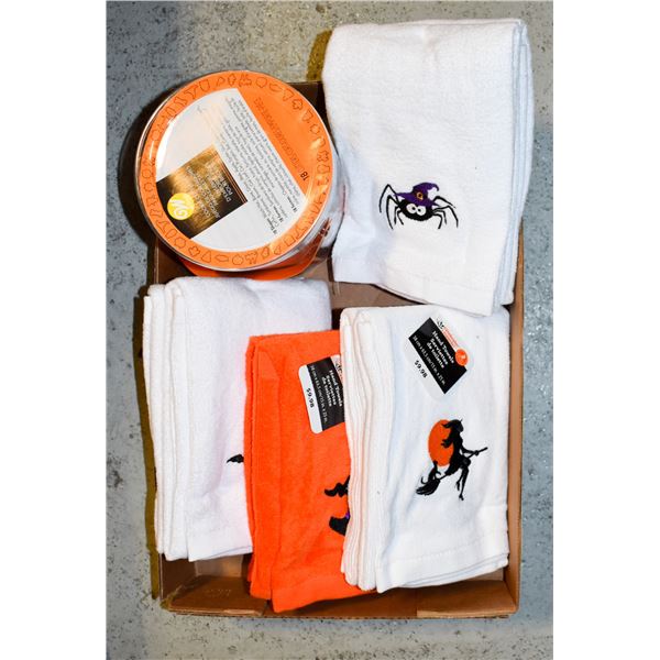 NEW HALLOWEEN HAND TOWELS & COOKIE CUTTERS