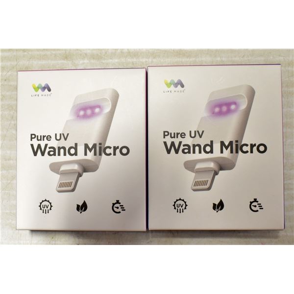 2PACK LIFE MADE PURE UV STERILIZER WAND MICRO