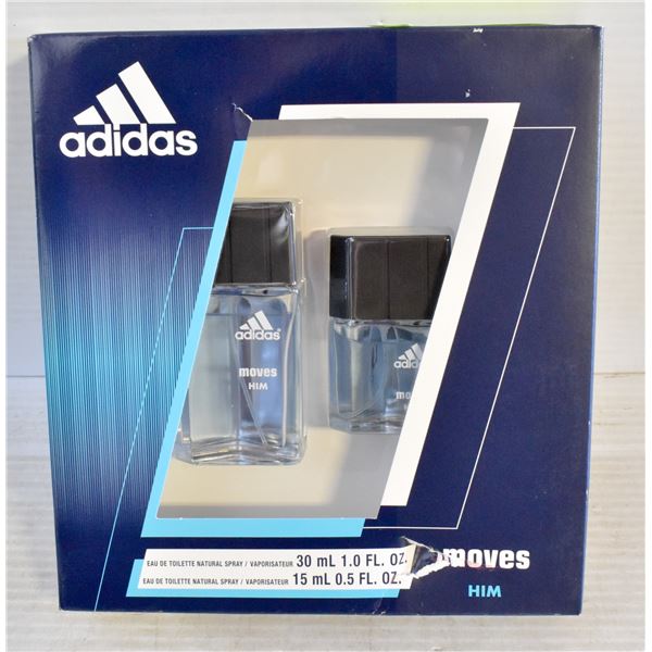 ADIDAS MOVES 2 PIECE EAU DE TOILETTE AND NATURAL