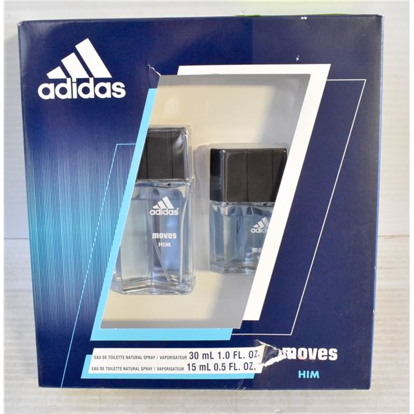 ADIDAS MOVES 2 PIECE EAU DE TOILETTE AND NATURAL