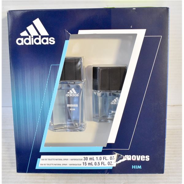 ADIDAS MOVES 2 PIECE EAU DE TOILETTE AND NATURAL