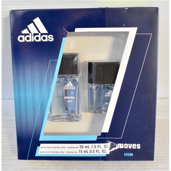 ADIDAS MOVES 2 PIECE EAU DE TOILETTE AND NATURAL