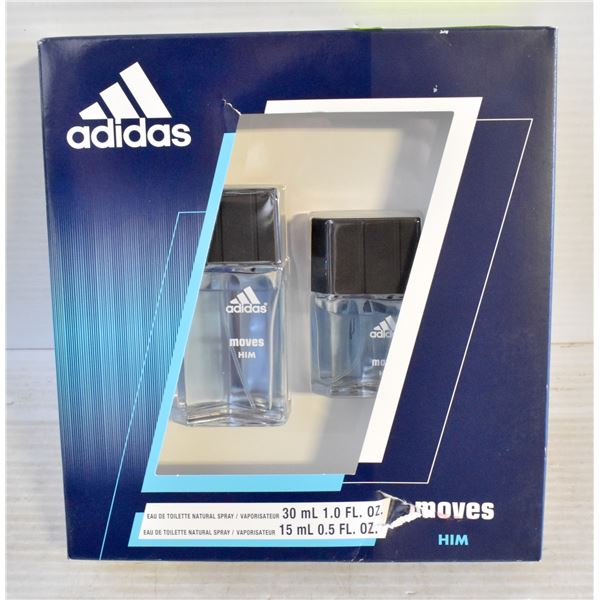 ADIDAS MOVES 2 PIECE EAU DE TOILETTE AND NATURAL