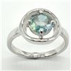 Image 1 : SILVER GREENISH BLUE MOISSANITE (ROUND 7.5 MM)