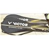 Image 1 : PAIR OF NEVER USED VICTOR BADMINTON RACKET COVERS