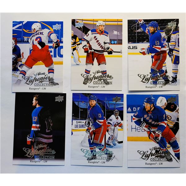 18)  LOT OF 6 ALEXIX LAFRENIERE HOCKEY TRADING