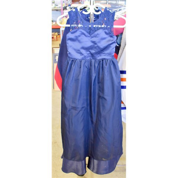 NEW MIDNIGHT BLUE YOUNG GIRLS FORMAL GOWN