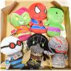 Image 1 : 6 X ITTY BITTY PLUSHES - DC AND MARVEL CHARACTERS