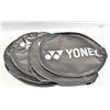 Image 1 : LOT OF 6 NEVER USED FAUX LEATHER YONEX BADMINTON