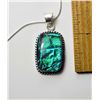 Image 1 : 13)  RECTANGULAR CUT NATURAL BLUE/GREEN