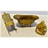 Image 1 : VINTAGE BRASS BUDHHA, BATHTUB AND ROCKER