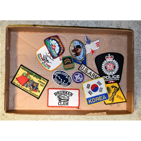 FLAT OF COLLECTORS VINTAGE PATCHES