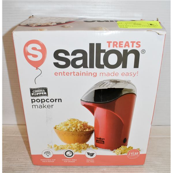 NEW REPACKED SALTON POPCORN MAKER