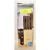 Image 1 : FARBERWARE KITCHEN KNIVES IN BLOCK. BRAND NEW.