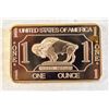 Image 1 : 100 MILS .999 FINE GOLD CLAD 1oz BUFFALO BAR,