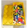 Image 1 : YELLOW LEGO BOX FULL OF LEGO