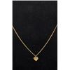 Image 1 : 26 INCH 10K GOLD CHANI WITH 14K 1/20 HEART LOCKET
