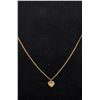 Image 1 : 26 INCH 10K GOLD CHANI WITH 14K 1/20 HEART LOCKET