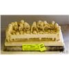 Image 1 : ITALIAN ALABASTER/MARBLE CARVED "LAST SUPPER"