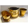 Image 1 : LOT OF VARIOUS BRASS POTS