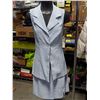 Image 1 : POWDER BLUE LADIES SUIT SET WITH SKIRT - SIZE 5/6