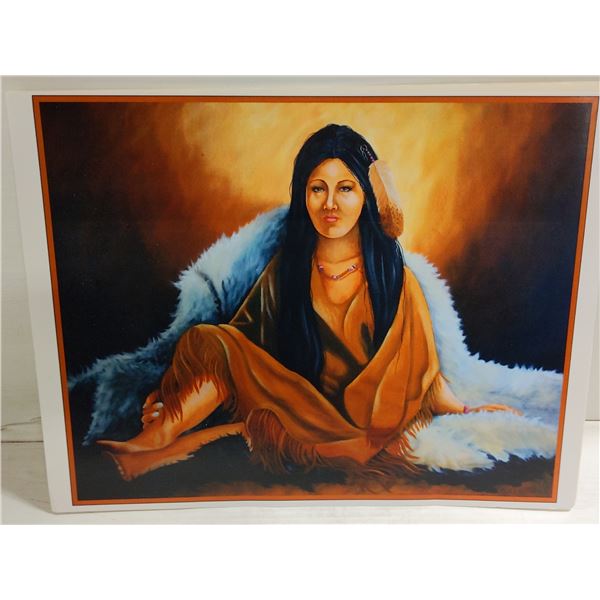 NATIVE WOMAN PRINT BY ONETRUE SPIRIT CREATION