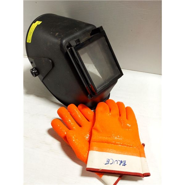 WELDING HELMET PLUS GLOVES