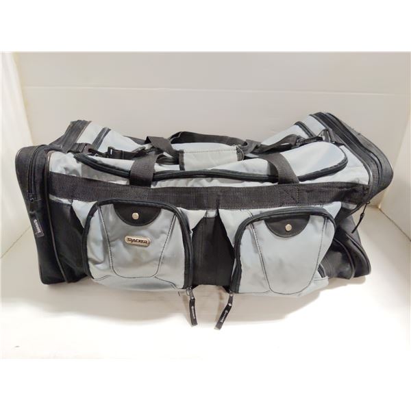 DUFFLE BAG (BLACK & GREY), 26 X 12 X 12