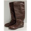 Image 1 : LEATHER LADIES TALL BOOT - SIZE 9