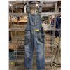 Image 1 : PAIR OF SILVERS DENIM BIB OVERALLS - SIZE 29/33