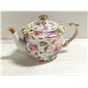 Image 1 : CHINA FLORAL BUTTERFLY TEAPOT