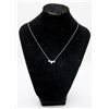 Image 1 : NEW STERLING SILVER NECKLACE W/ MOISSANITE + CZ