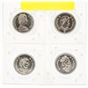 Image 2 : LOT OF 4 CANADIAN 50 CENT PIECES
