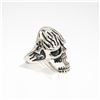 Image 2 : SKULL FACE RING WITH OPEN MOUTH - MEN'S